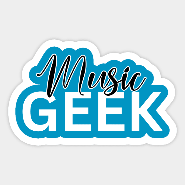 Music Geek Sticker by Blue Raven Designs